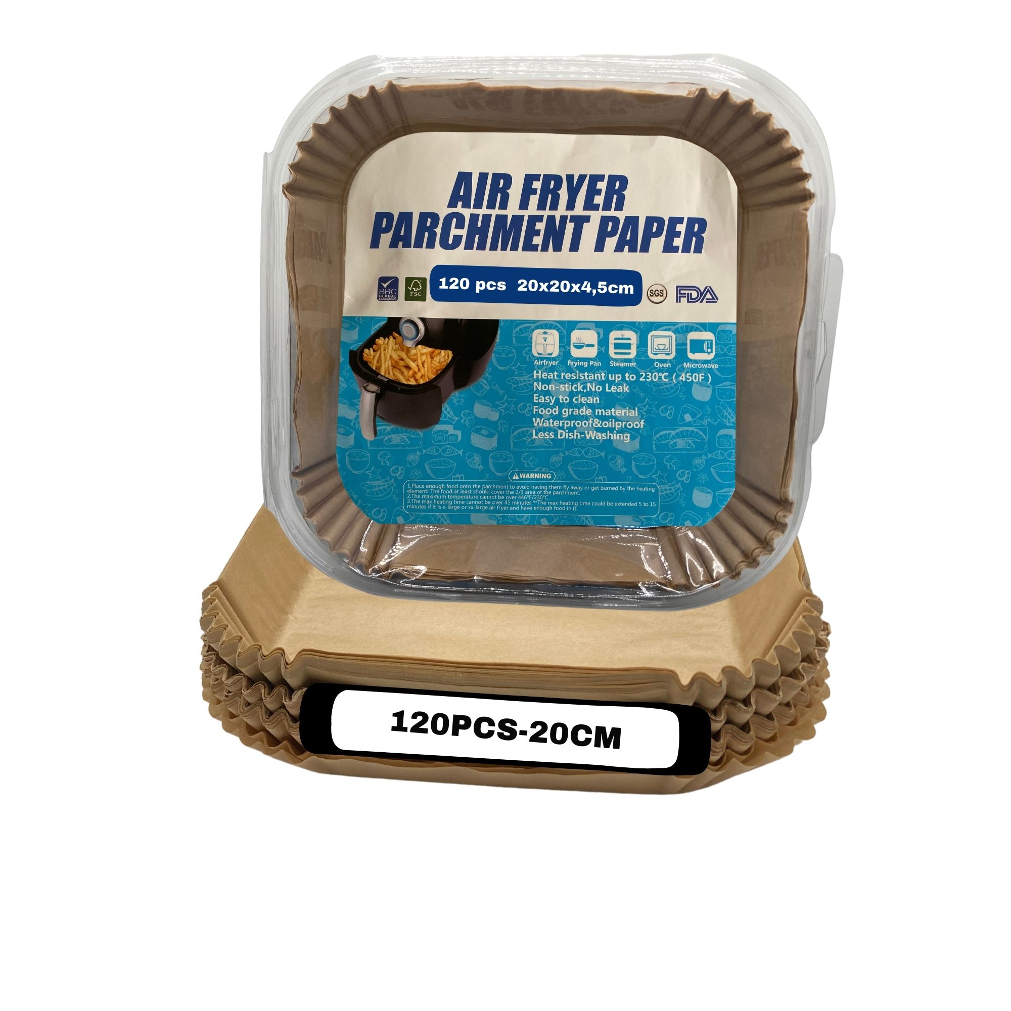 Molde de papel para freidora de aire (Air Fryer)